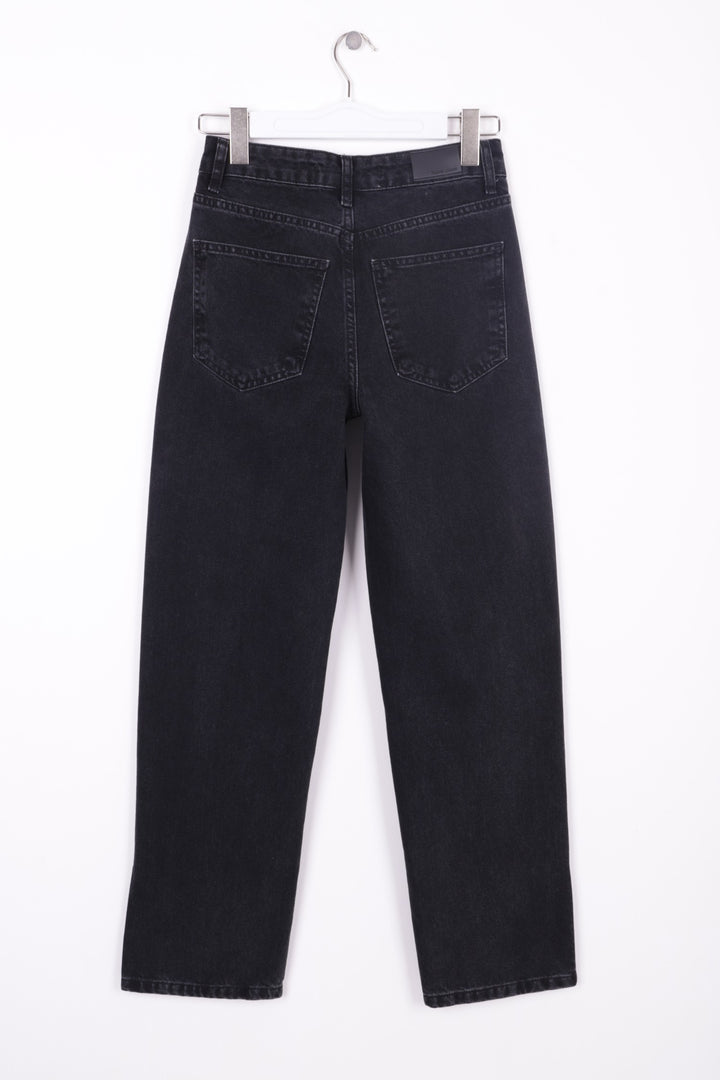 XLJ Stove Pipe Leg High Waisted Relaxed Jean with Slit at Finish Mixed - Portsmouth