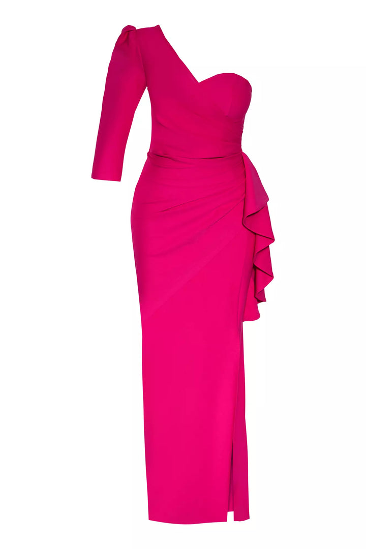 Frv fuchsia plus size crepe maxi plord - Lüneburg