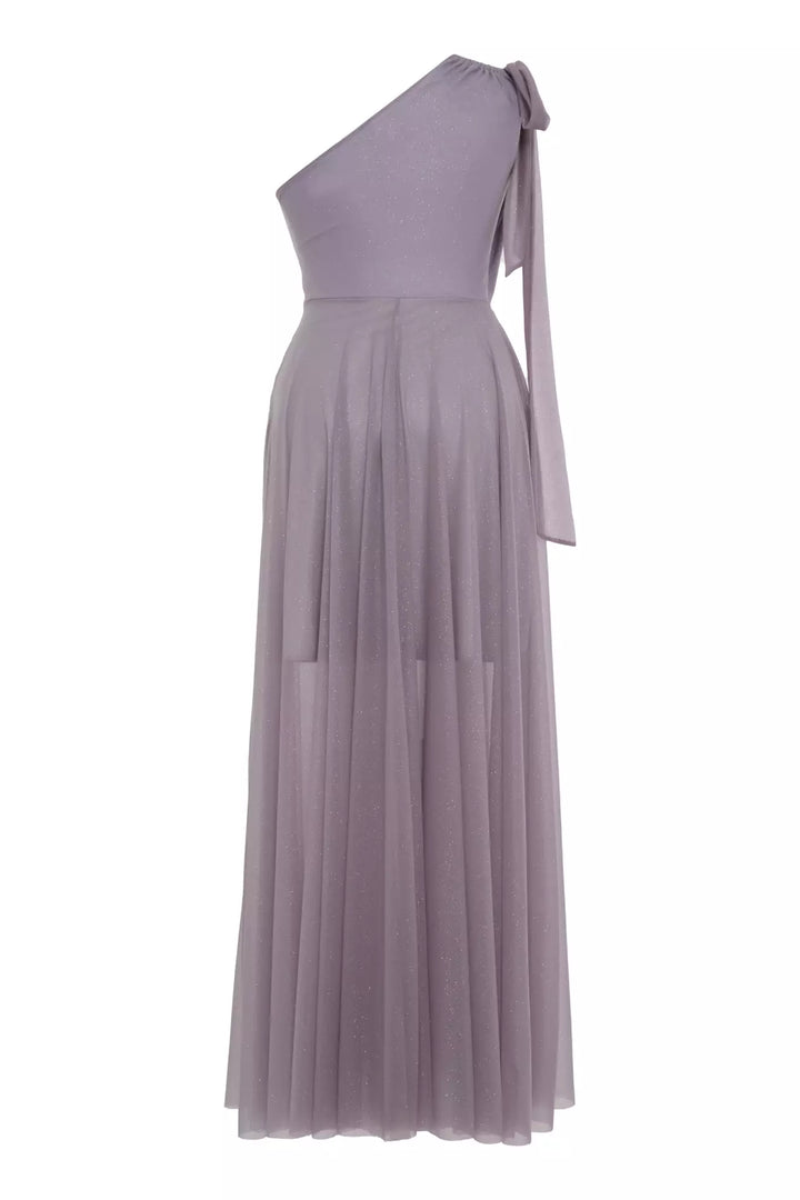 FRV Lilac Plus Size Tulle Single Eleve Maxi Maxi платье - Minden