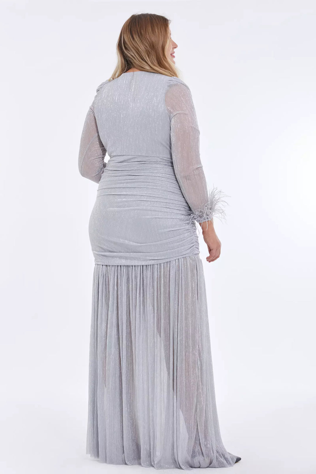 FRV Silver Plus Size Moonlight Maxi платье - Pervomaisk