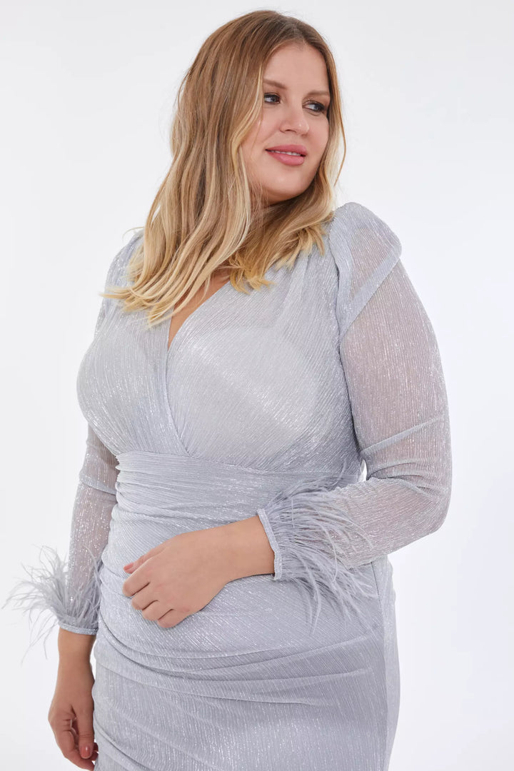 FRV Silver Plus Size Moonlight Maxi платье - Pervomaisk