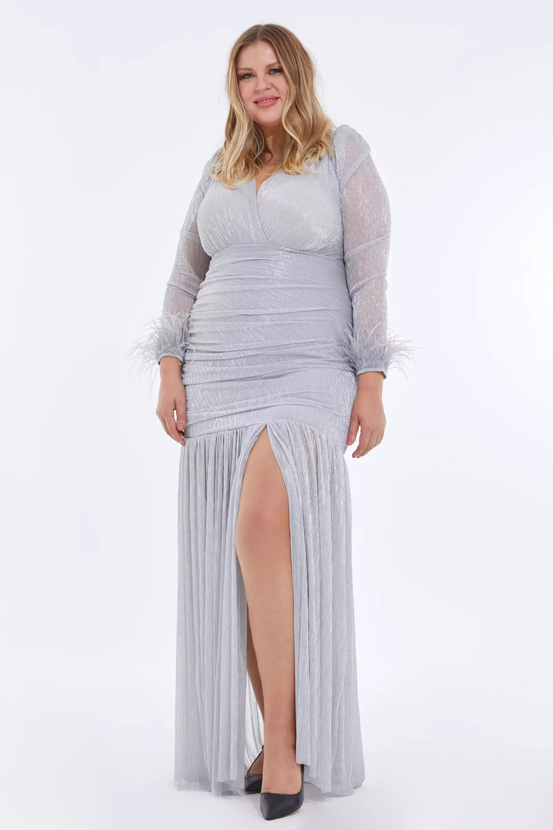 FRV Silver Plus Size Moonlight Maxi платье - Pervomaisk