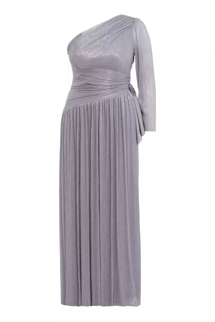 FRV Silver Plus Size Moonlight Long Dround Dress - Giurgiu