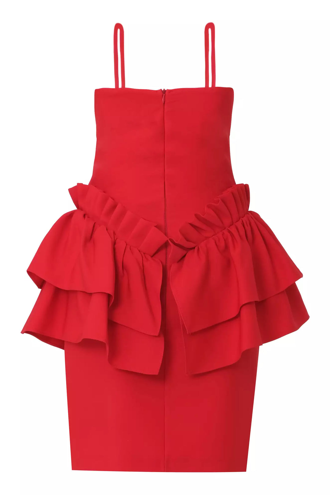 FRV Red Crepe Rooveless Mini Dress - Williamsburg