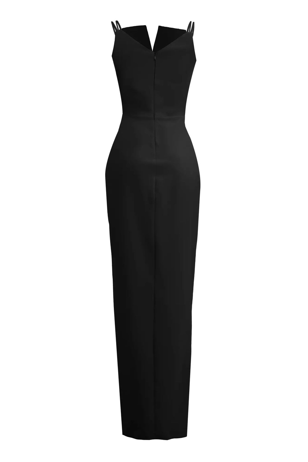 FRV Black crepe sleeveless long dress - Fort Smith