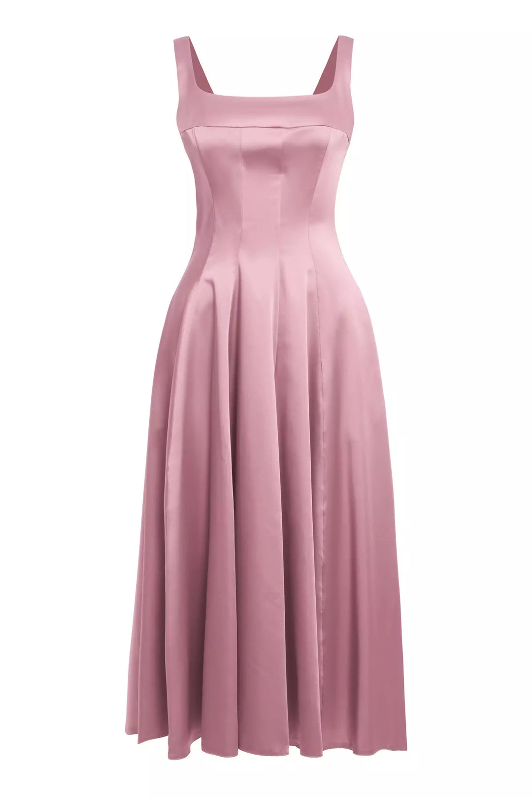 FRV Blush satin sleeveless midi dress - Valle de Santiago