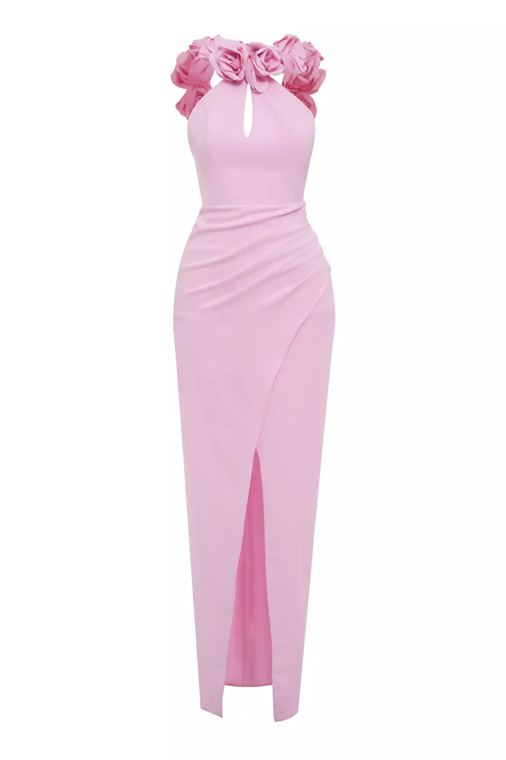 FRV Blush Crepe Dleveless Long Dress - Rueil -Malmaison