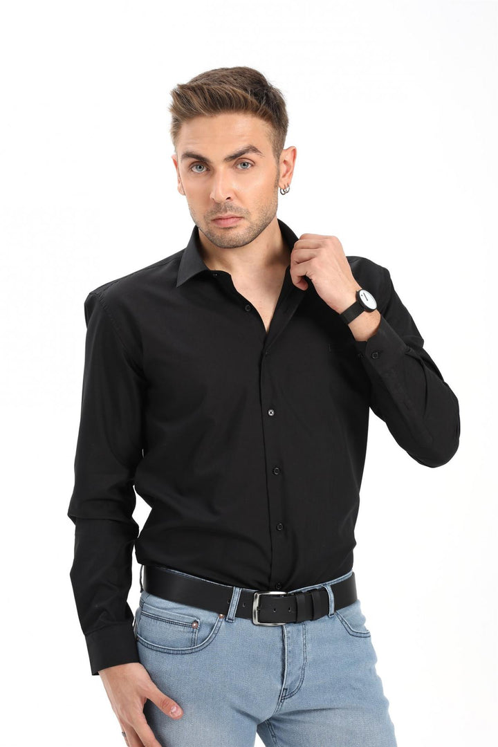 MPL Men's Long Sleeve Satin Shirt 2097 - Edina