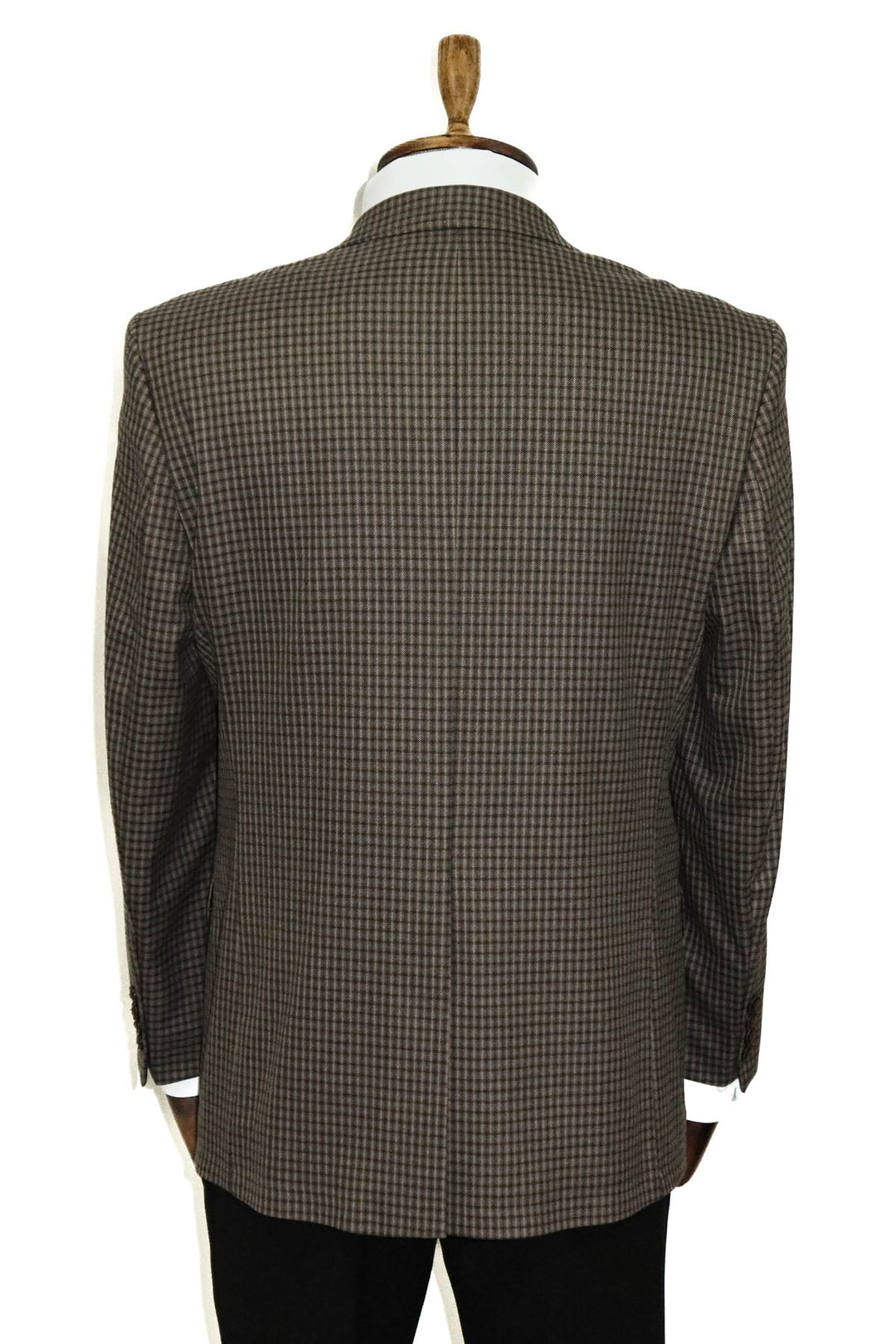 WSS 4 Drop Checkered Brown Jacket- - Singen