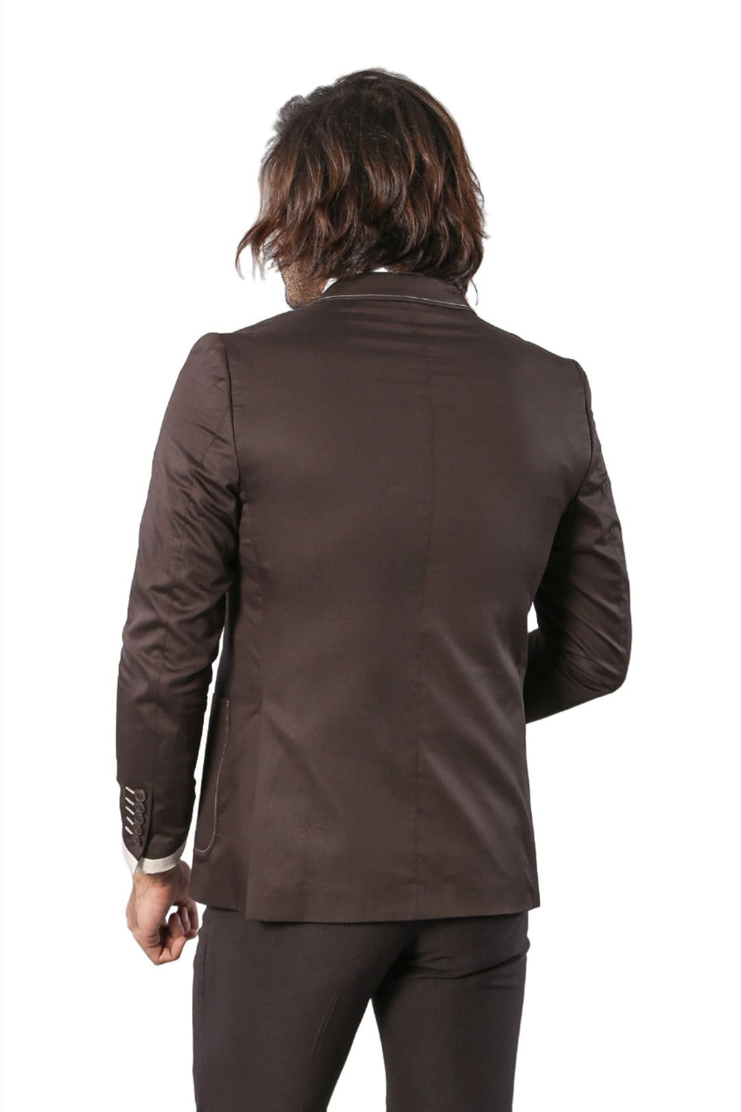 WSS 2 Button Bag Pocket Brown Jacket- - سينجين