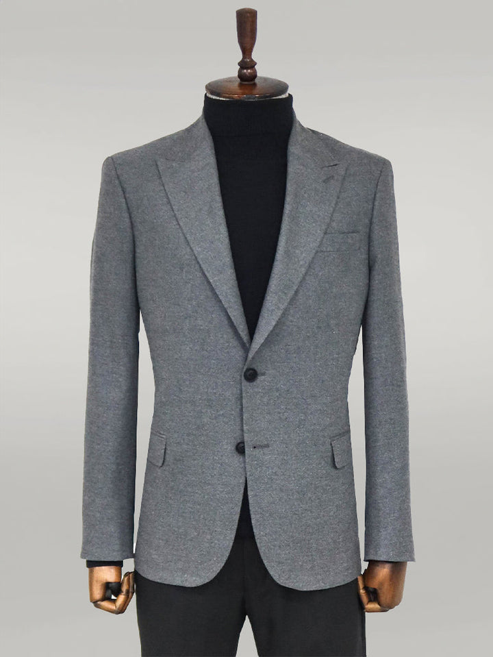 WSS Plain Slim Fit Sport Grey Men Blazer  - Singen