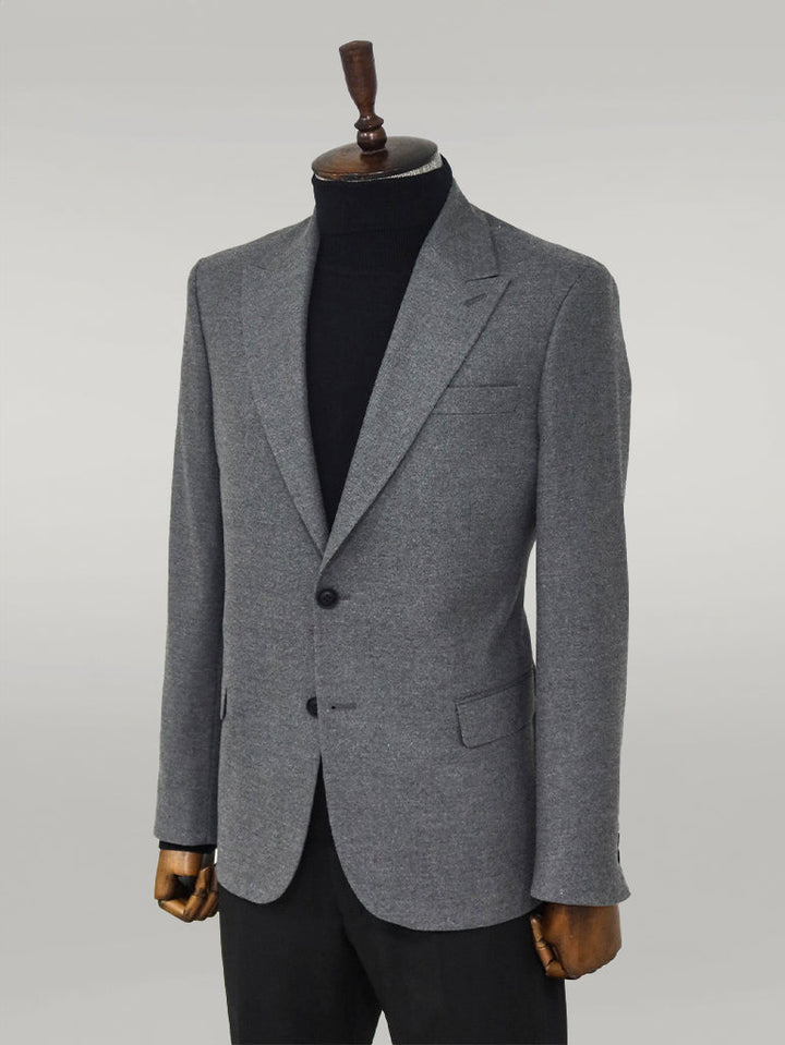 WSS Plain Slim Fit Sport Grey Men Blazer  - Singen