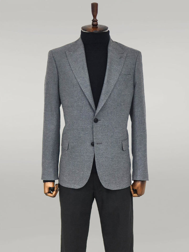 WSS Plain Slim Fit Sport Grey Men Blazer  - Singen