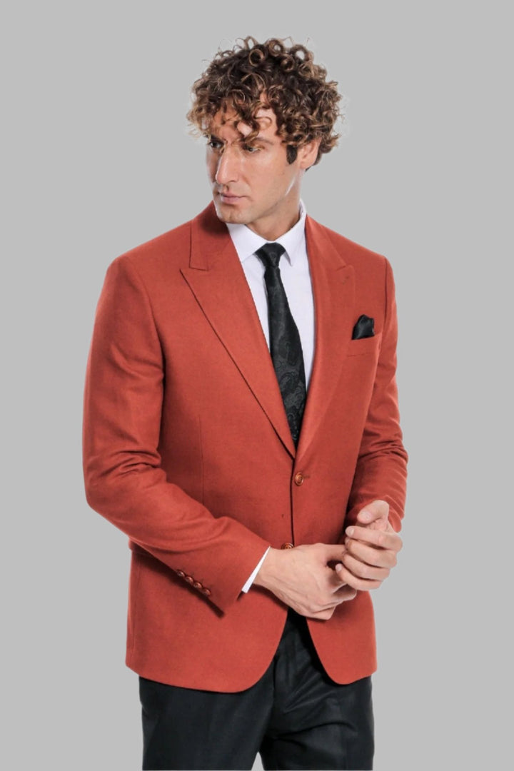 WSS Plain Slim Fit Sport Burgundy Men Blazer  - Singen