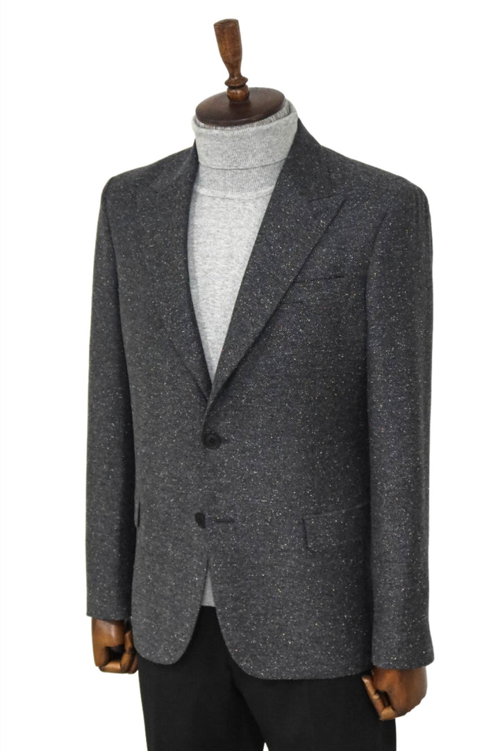 WSS Houndstooth Pattern Wool Anthracite Men Blazer  - Singen