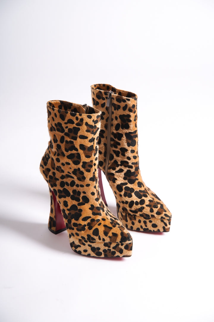 DSM Harmony leopard print platform women's boots - Licata