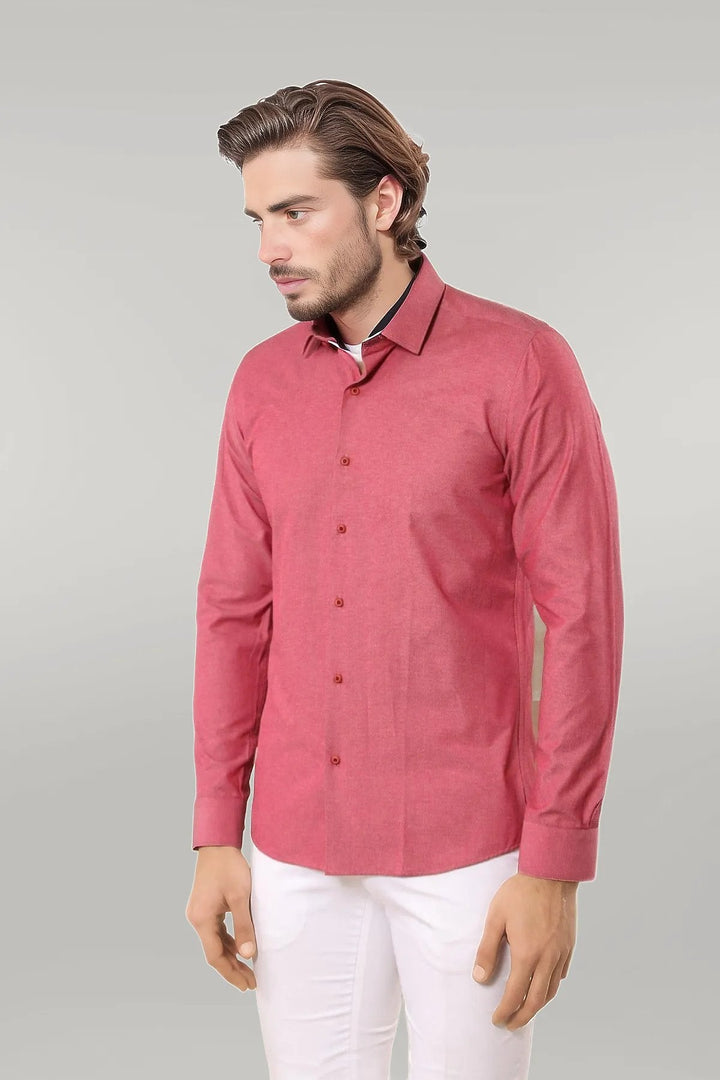 WSS Dot-Patterned Pink Shirt  - Singen