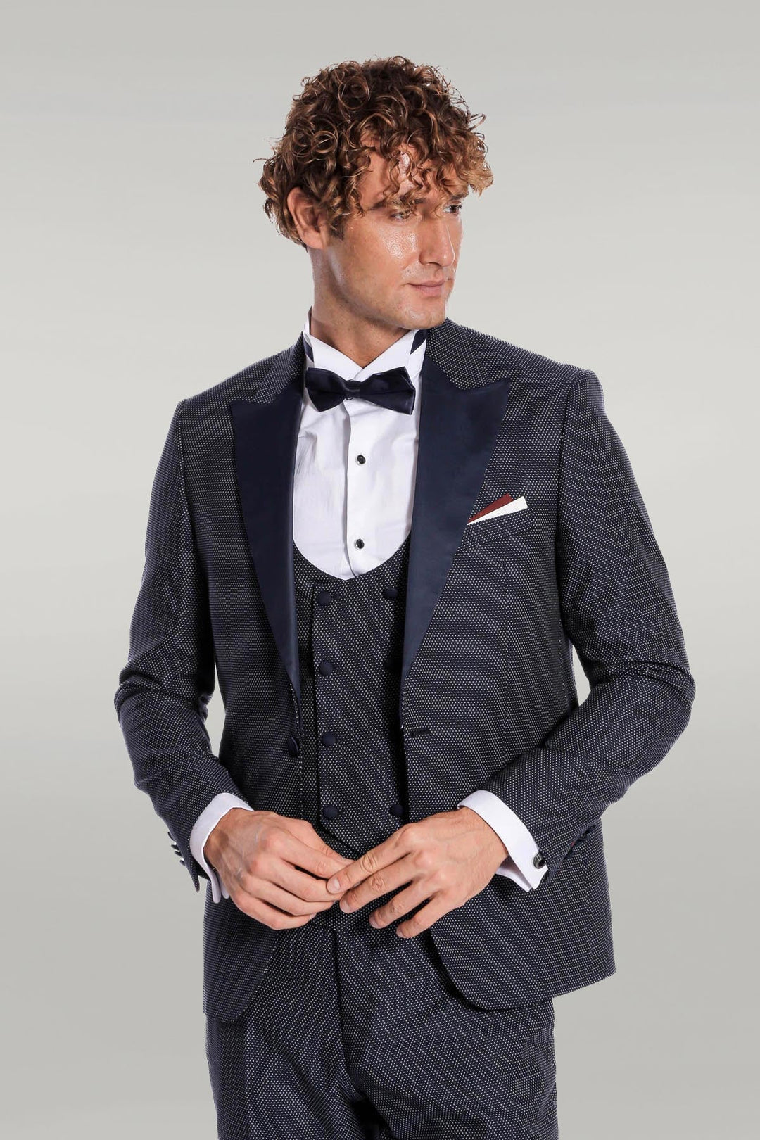 WSS Navy Blue Tuxedo Suit  - Singen