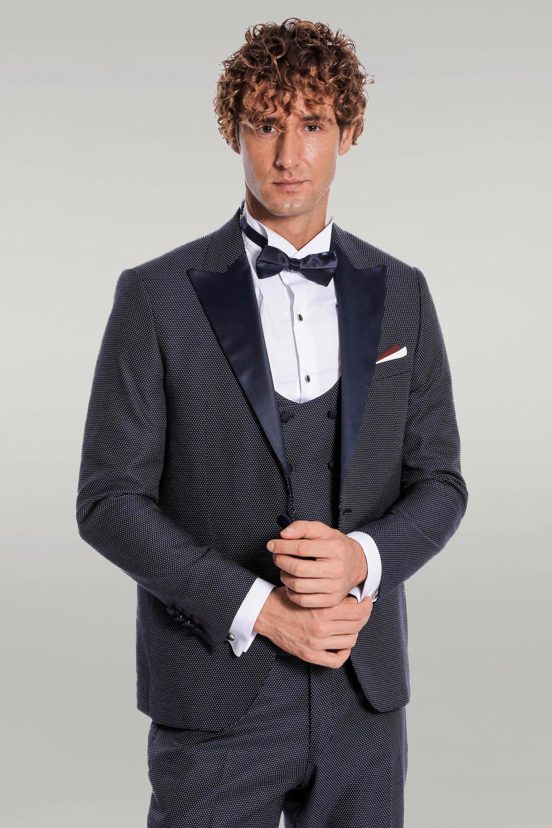 WSS Navy Blue Tuxedo Suit  - Singen