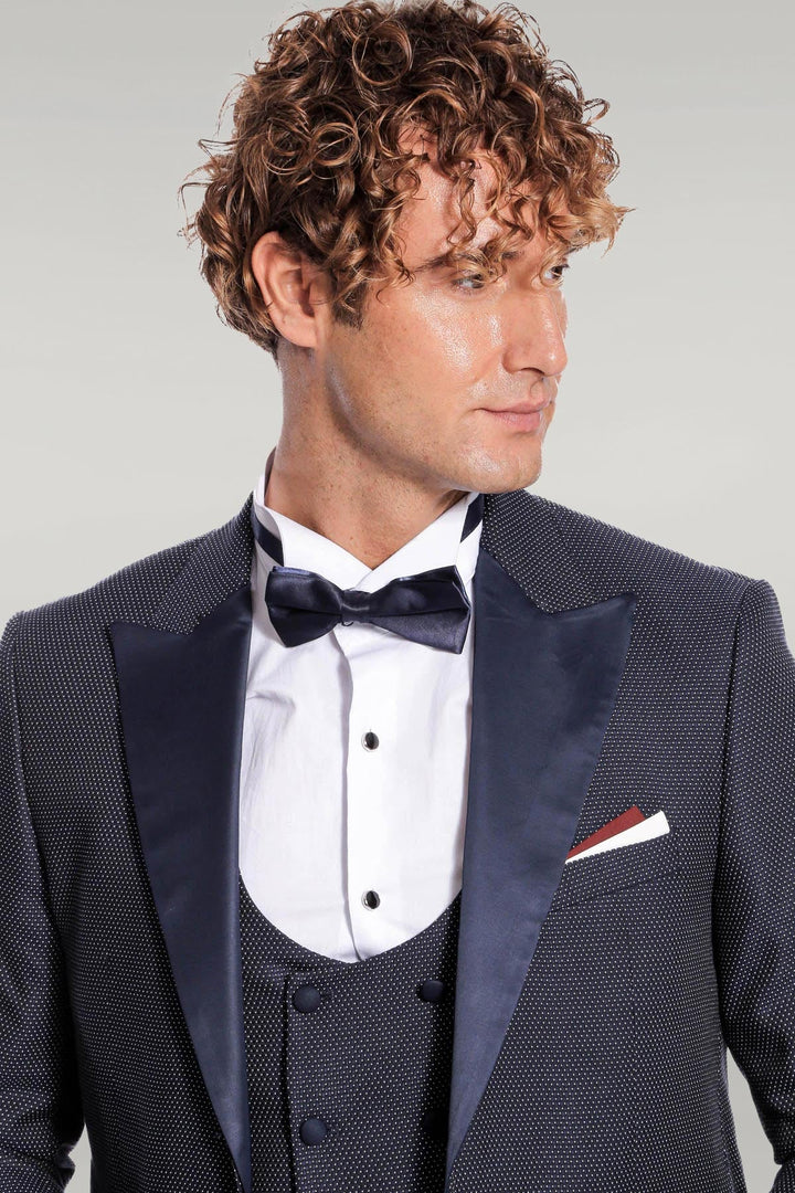 WSS Navy Blue Tuxedo Suit  - Singen