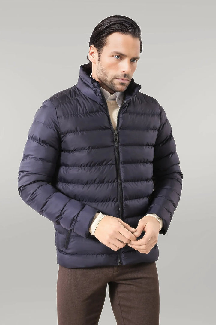 WSS Navy Short Men Down Jacket  - Singen