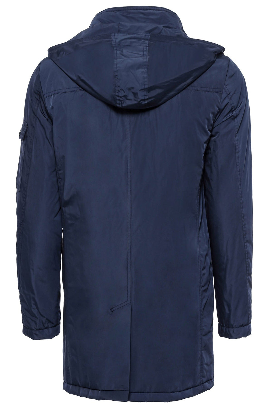 WSS Blue Pocket Hooded Men's Coat  - Singen