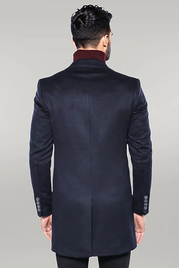 WSS Navy Blue Long Coat  - Singen