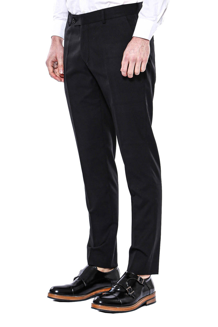 WSS Plain Men Black Pants  - Singen