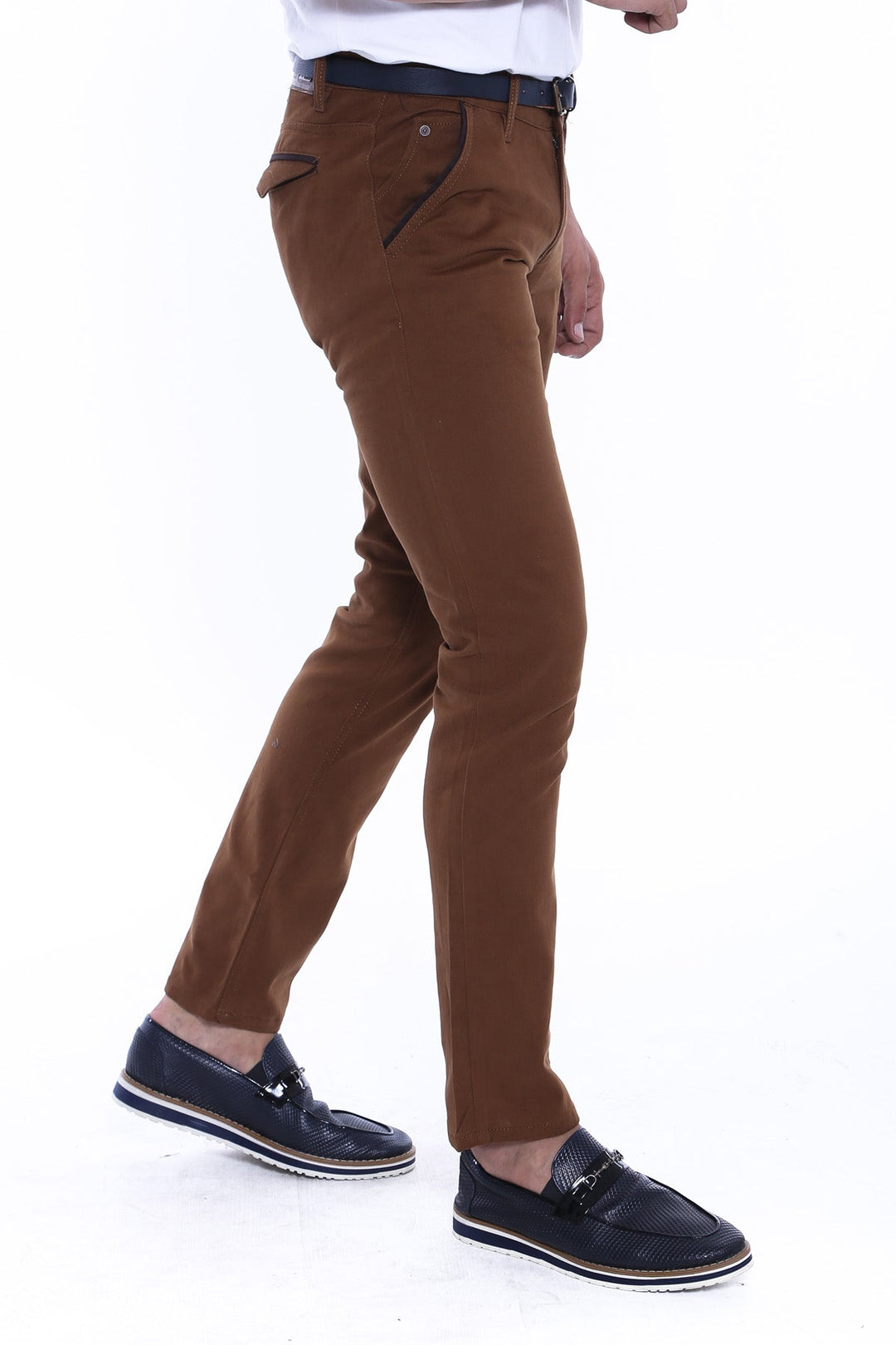 WSS Gabardin Tan Men Pants  - Singen