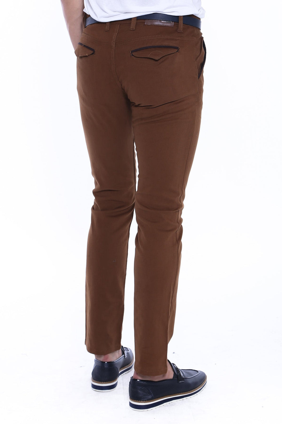 WSS Gabardin Tan Men Pants  - Singen