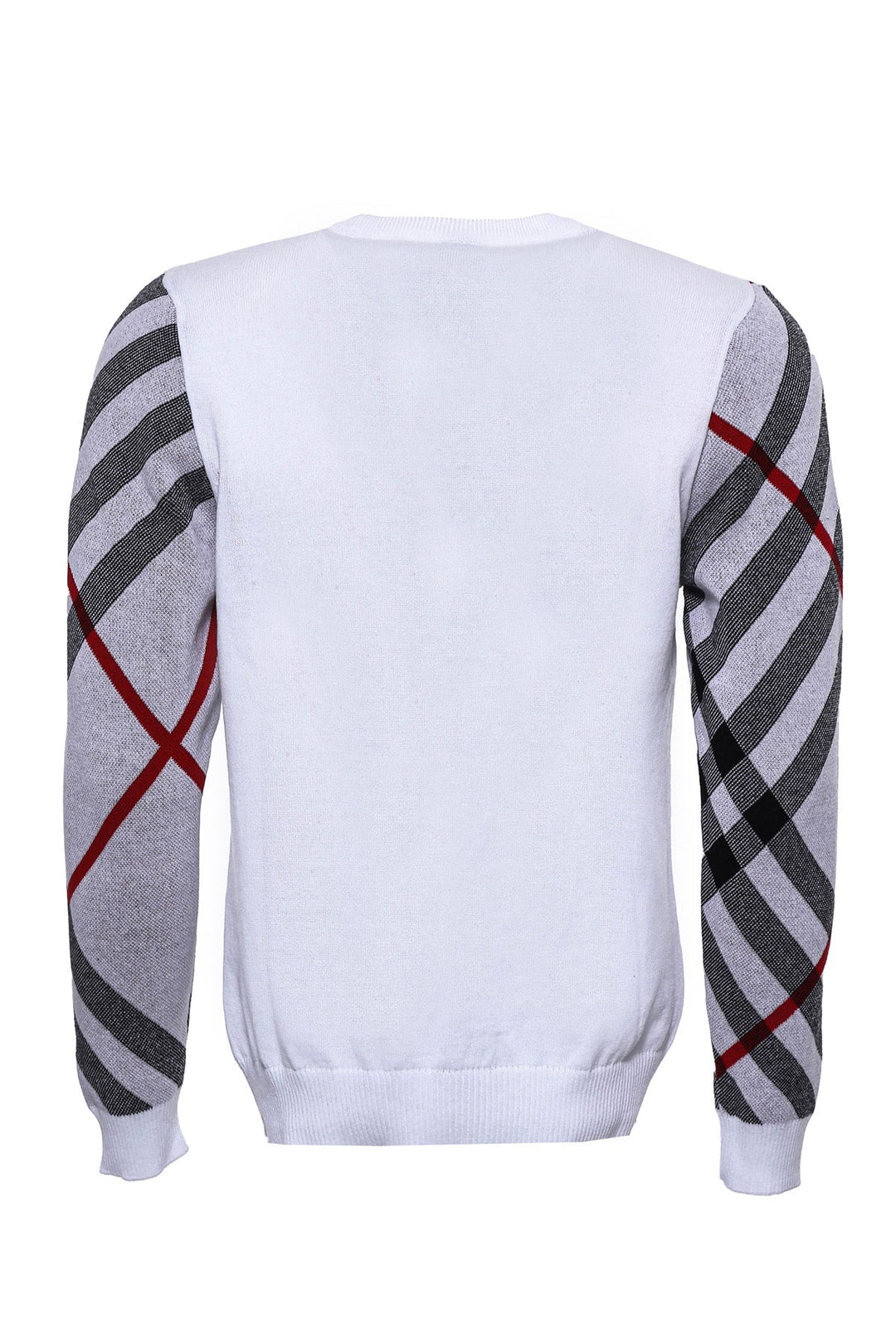 WSS Crew Neck Knitwear Patterned White  - Singen