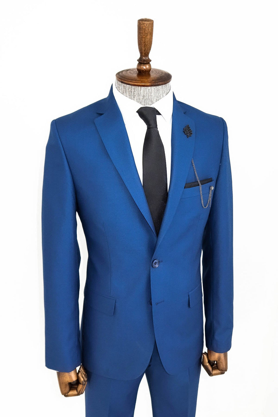 WSS 2 Piece 2 Buttons Blue Men Suit  - Singen