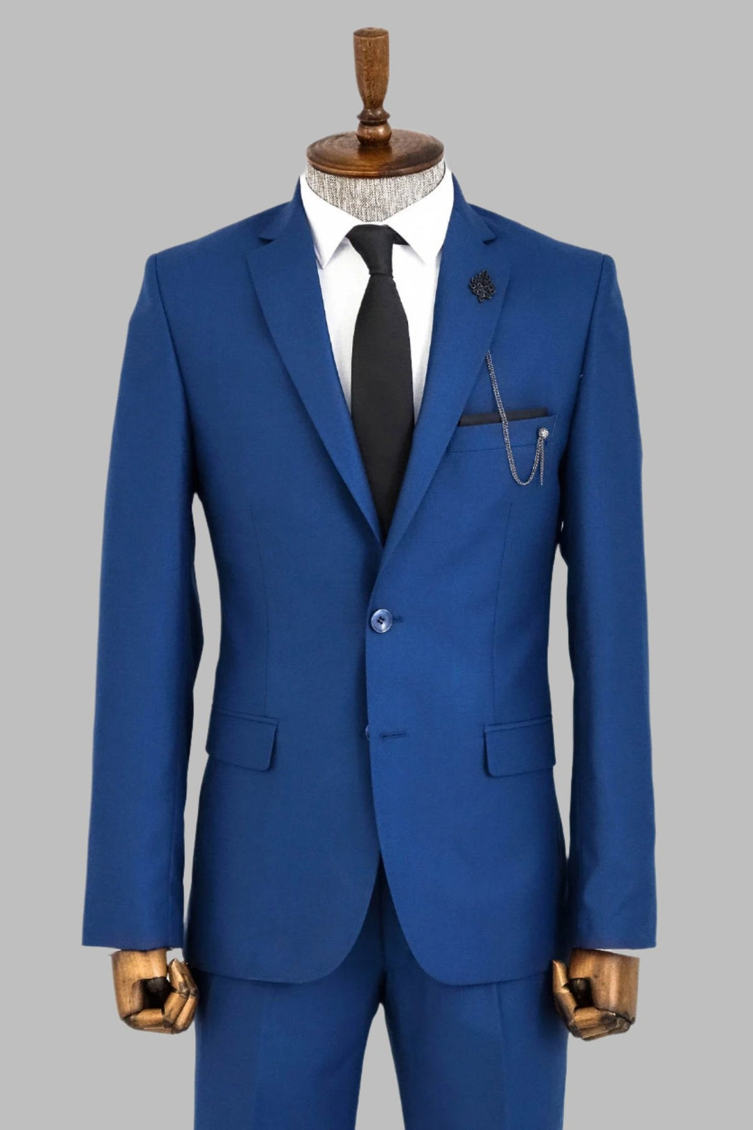 WSS 2 Piece 2 Buttons Blue Men Suit  - Singen