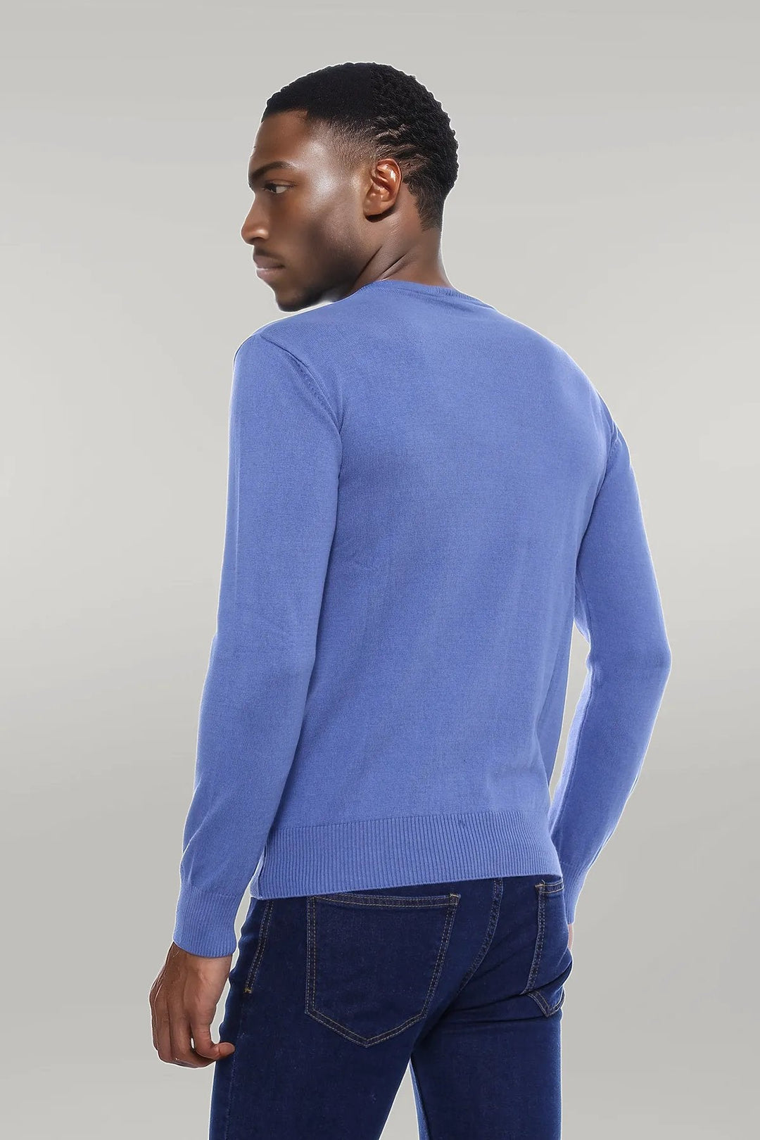 WSS Circle Neck Blue Knitwear  - Singen