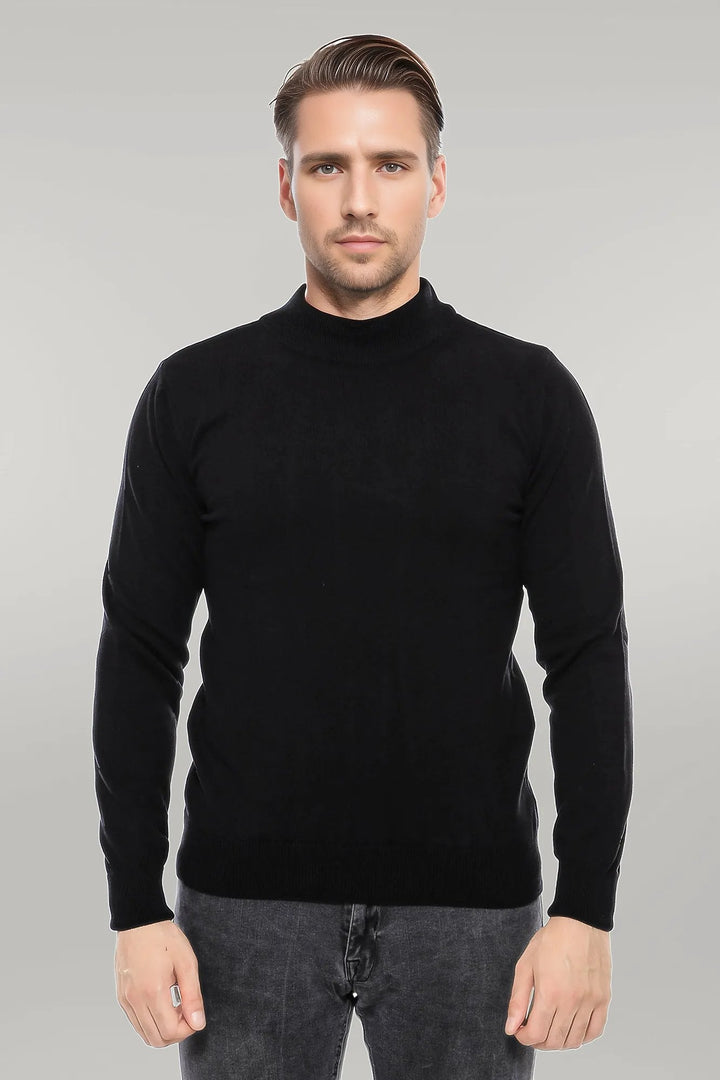 WSS Half Turtleneck Black Knitwear Sweater  - Singen