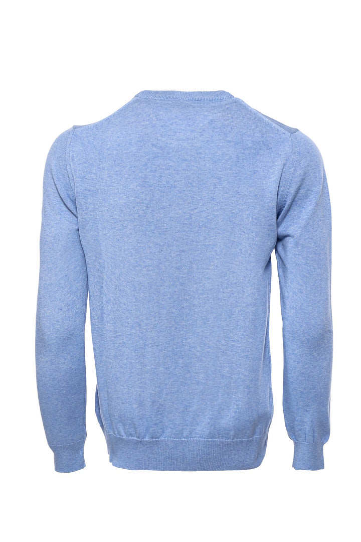 WSS Blue Crew Neck Sweater  - Singen