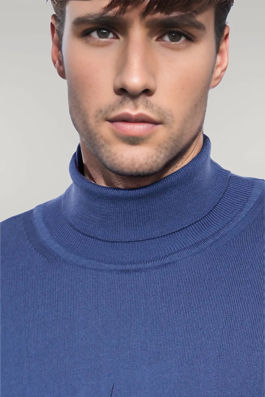 WSS Turtleneck Blue Sweater  - Singen