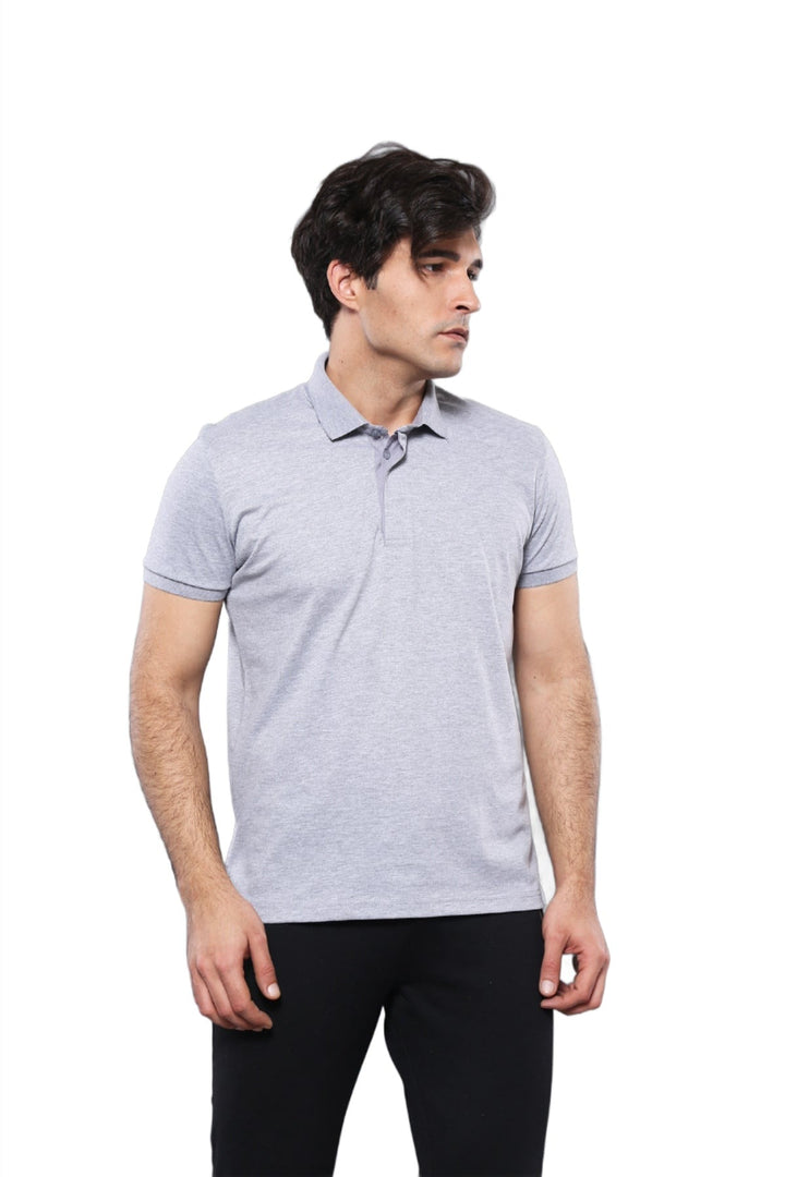 WSS Polo Plain Grey T-Shirt   - Singen