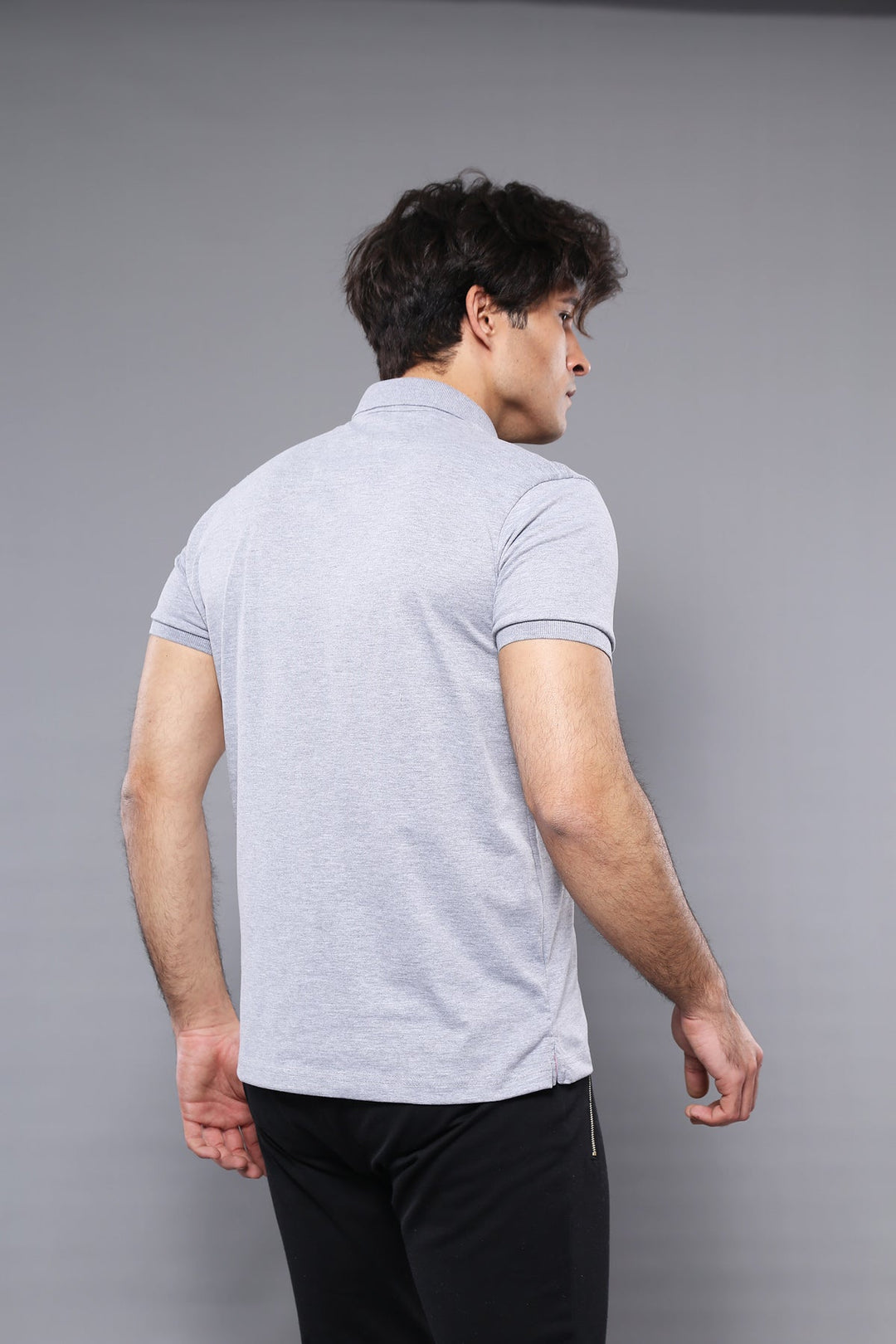 WSS Polo Plain Grey T-Shirt   - Singen