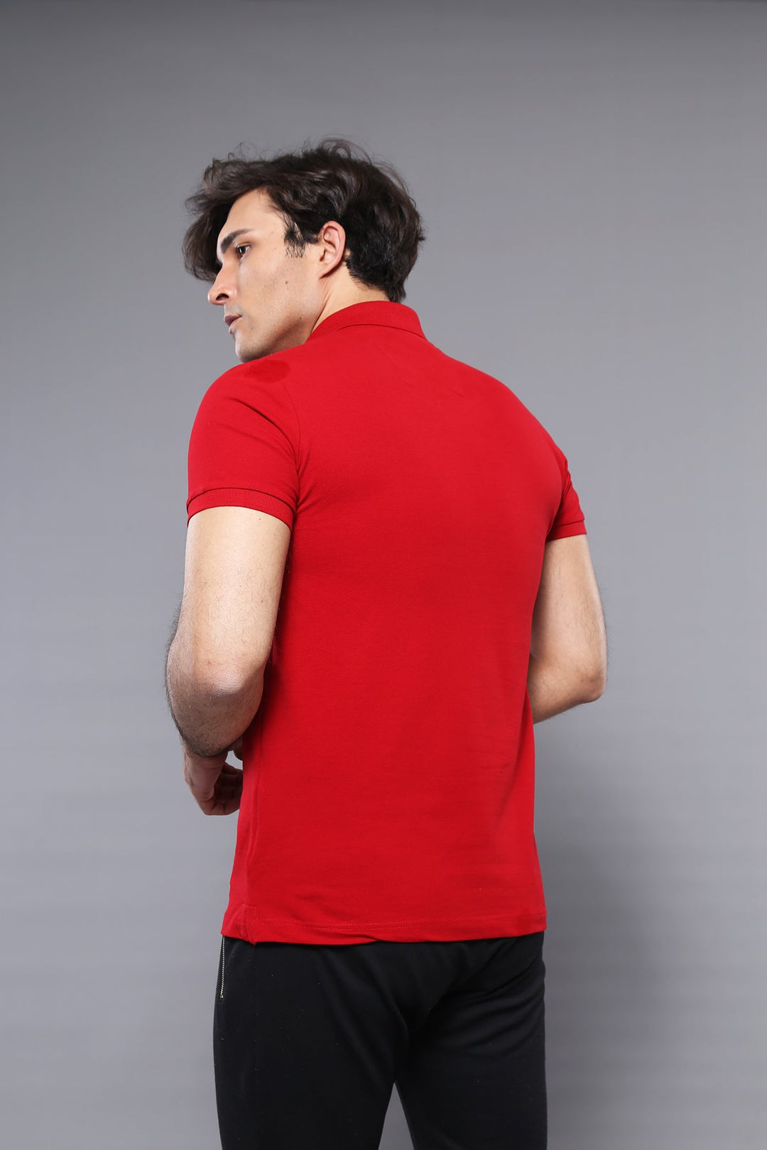 WSS Polo Plain Red T-Shirt  - Singen