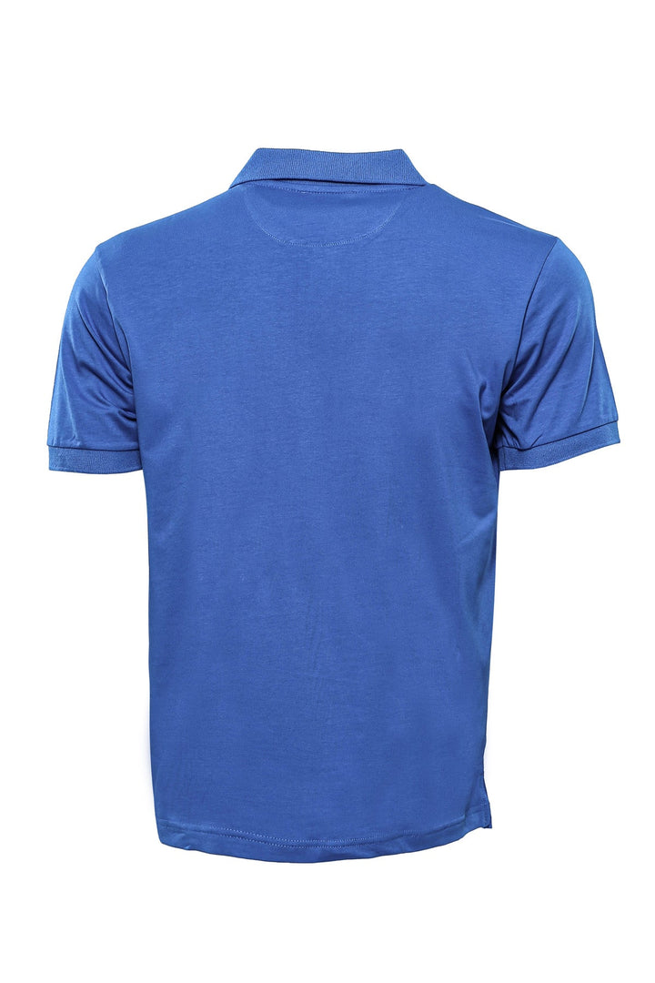 WSS Plain Blue Polo Collar T-shirt  - Singen