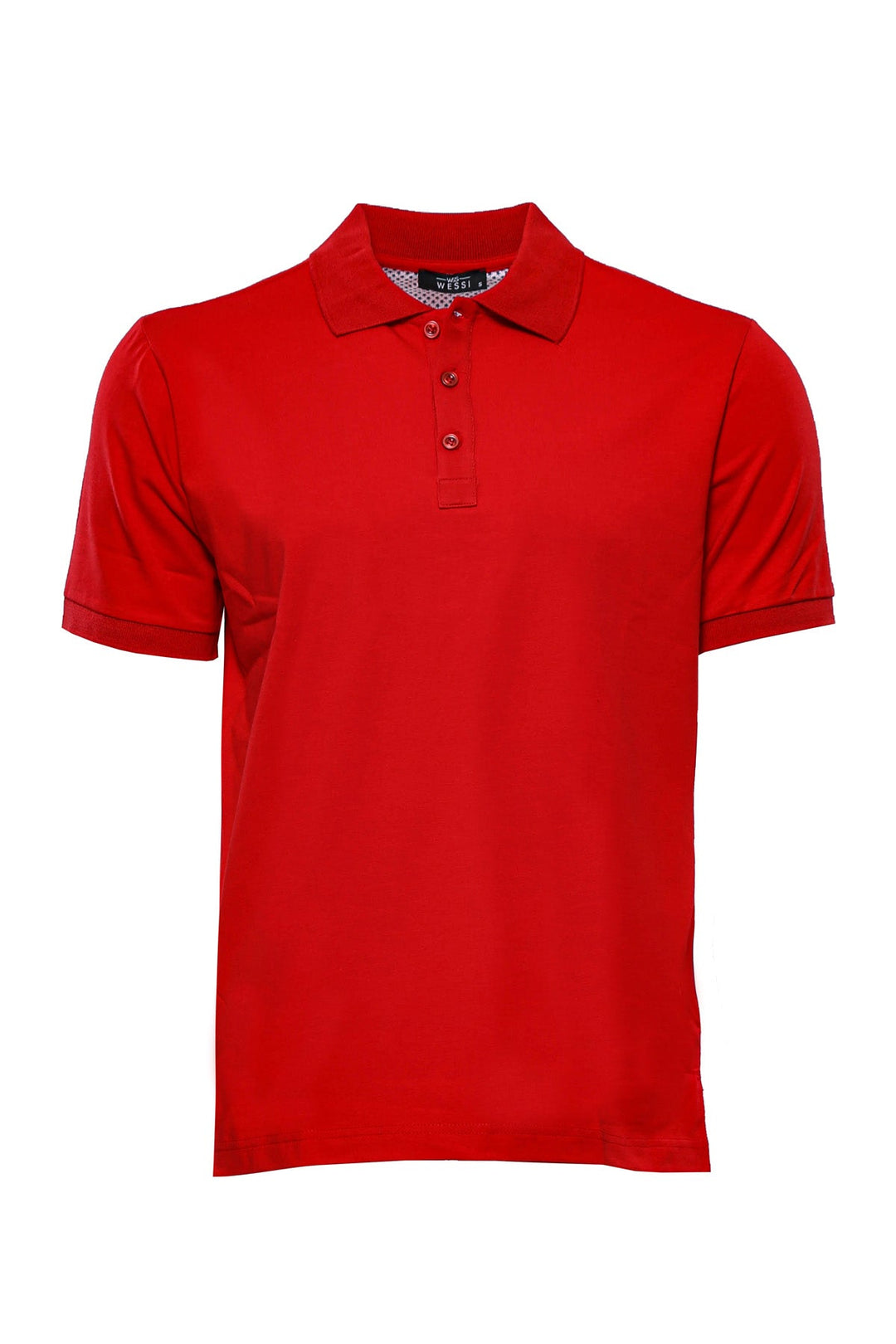 WSS Plain Red Polo Collar T-Shirt  - Singen