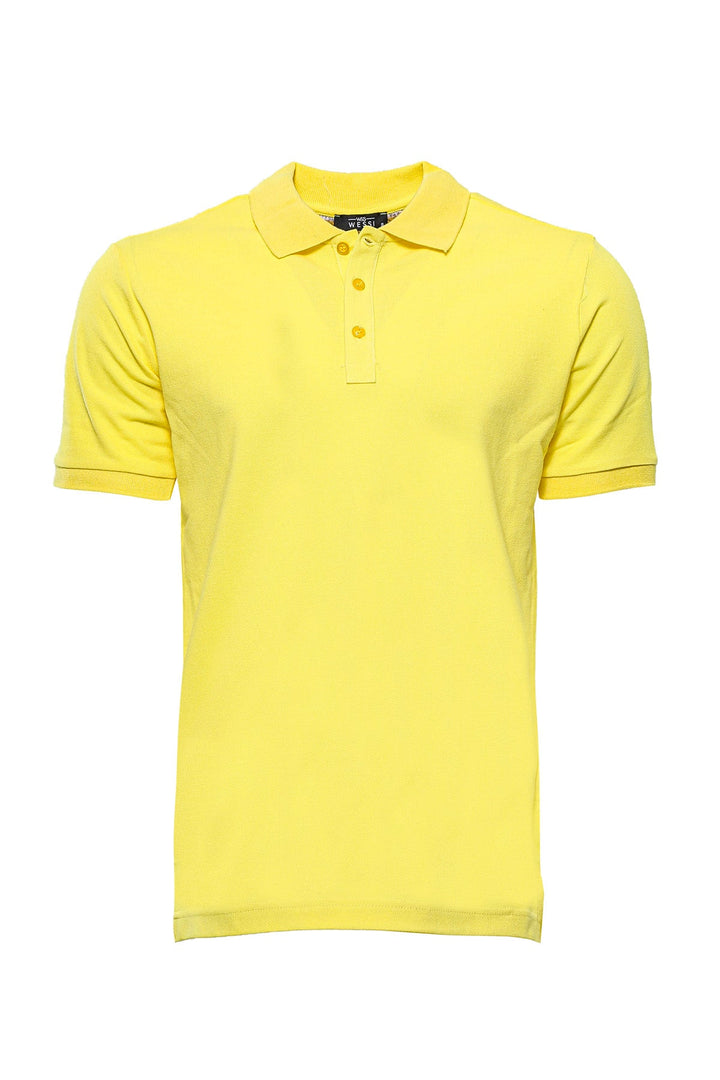 WSS Yellow Oxford Polo Collar T-shirt  - Singen