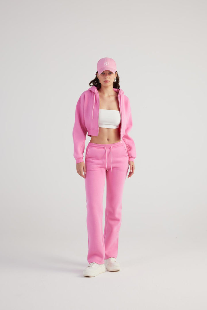 HLLY Women Mixed Tracksuit Bottoms Pink - Igualada