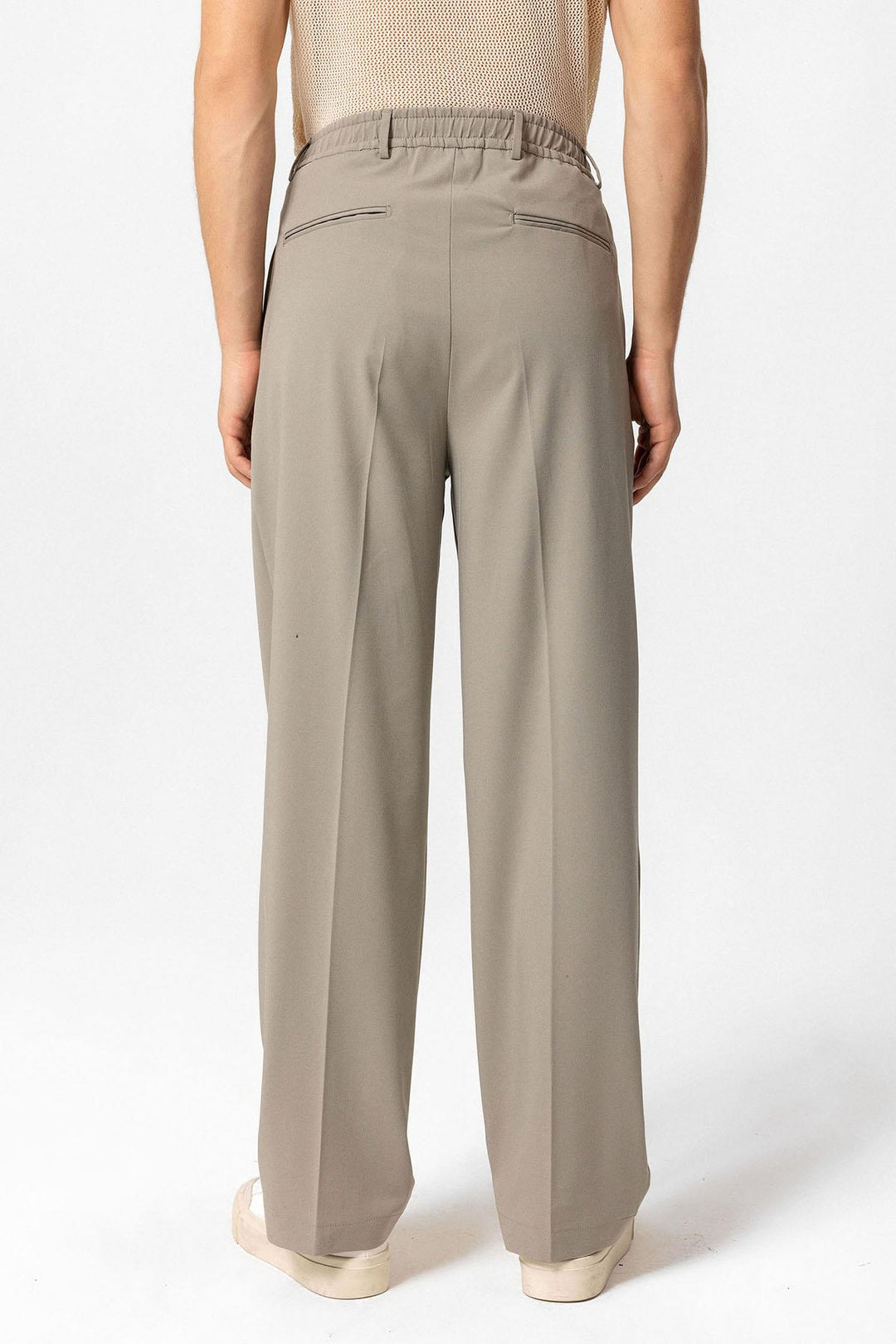 ANT Elastic Waist High Waist Pleated Men's Trousers - Hawthorne