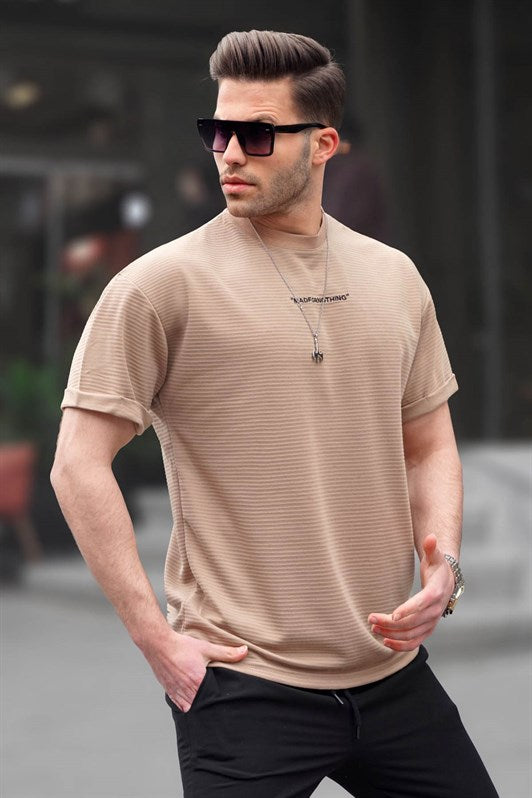 MDX Light Brown Basic Men's T-shirt with Lycra 6060 - Plymouth