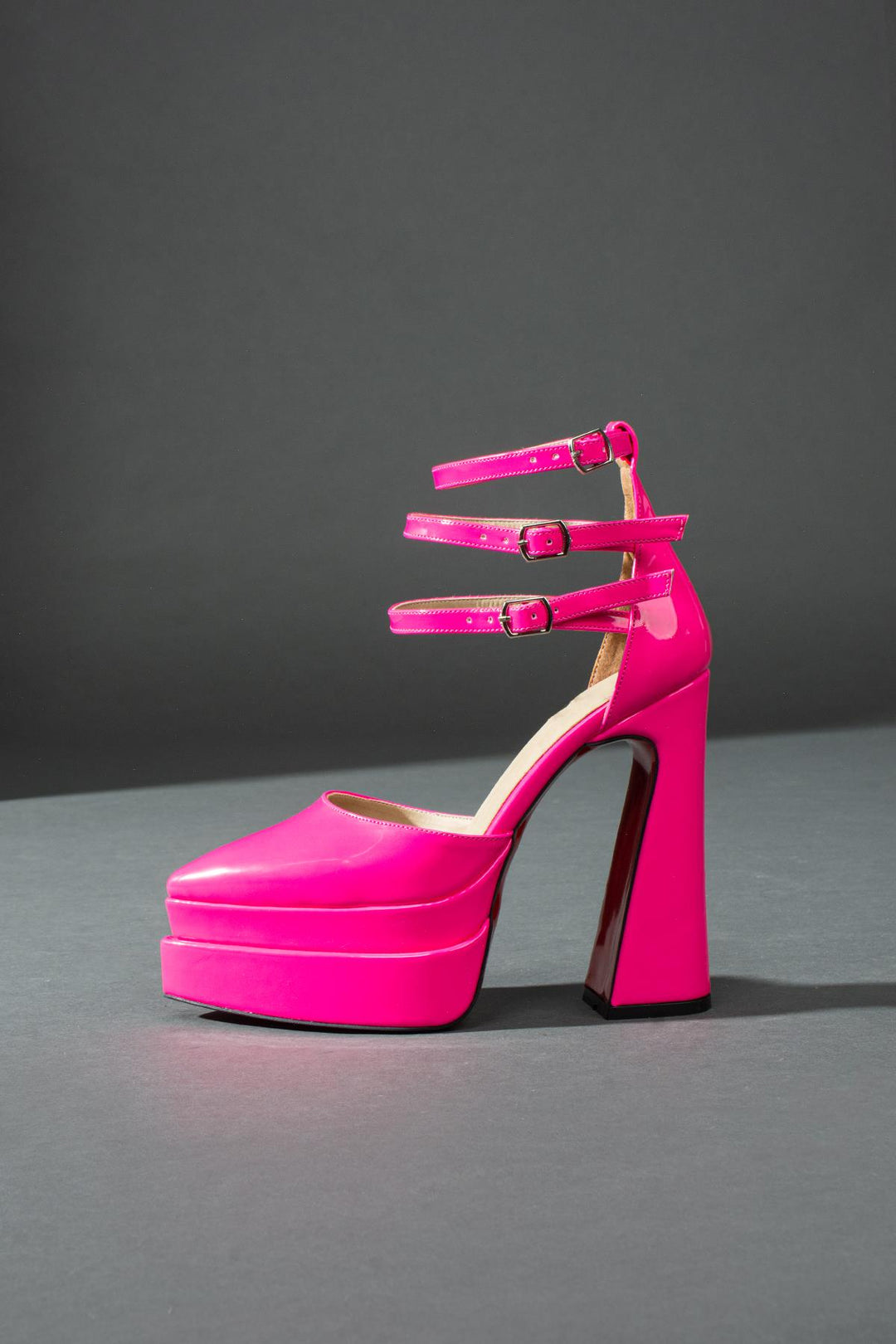 DSM Alena Fuchsia Platform Heels Women's High Heels - Thionville