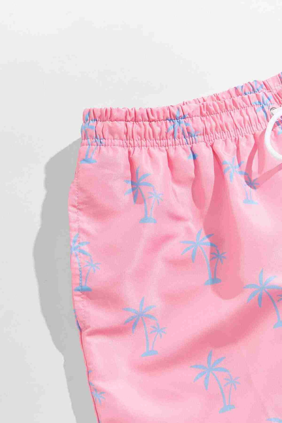 IGR Women Angelsin Men's Basic Standard Size Stylish Palm Printed Swim Trunks with Pockets Pink - Brandenburg