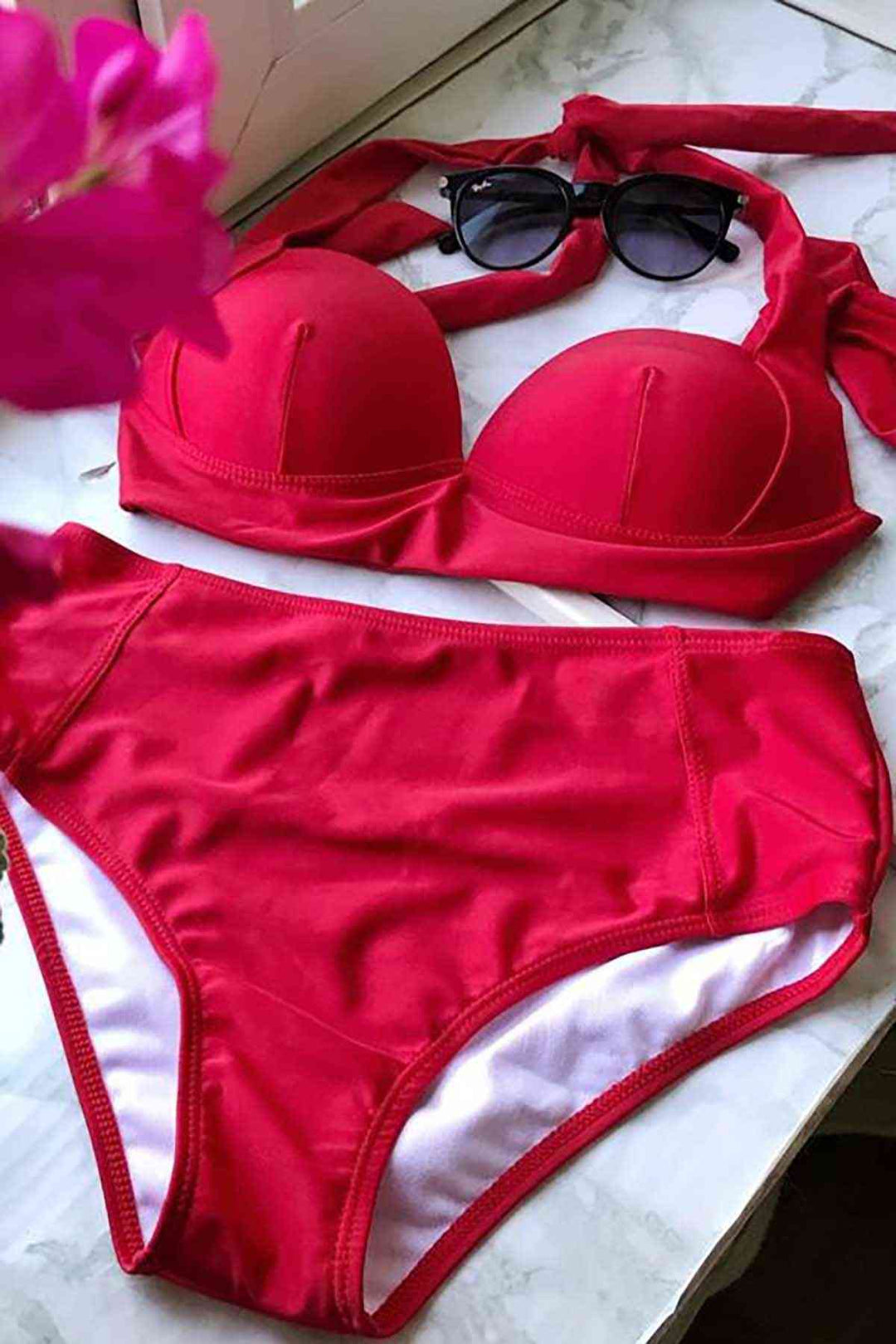 IGR Women Angels Red High Waisted Bikini Set - Wolfsburg