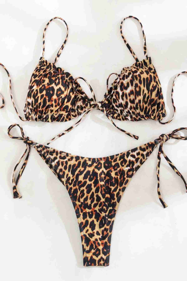 IGR Women Angelsin Leopard Print String Design Tie Bikini Top Multi-colored - Ciudad Obregón